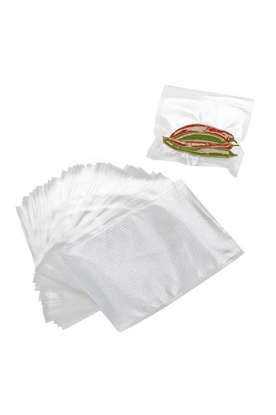 Köken Koken Vacuum Bags For Food Vacuum Sealer, 50 Pcs, 15x24.5 Cm, Resistant, Bpa-free, Transparent