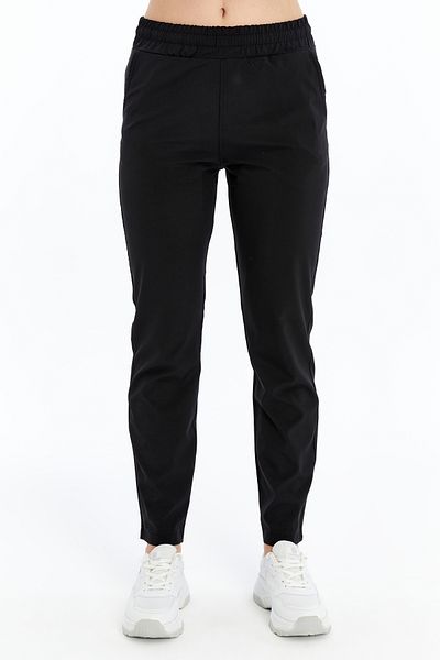AXXEL Women's Black Spring Woven Lycra Trousers-P2223