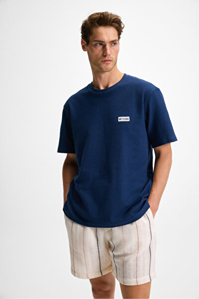 GRIMELANGE NOIR Ανδρικό μπλουζάκι με κοντό μανίκι από 100% οργανικό βαμβάκι