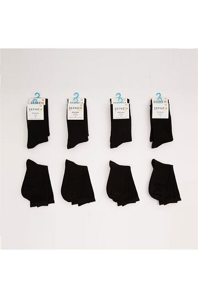 ÇamaşırcımShop 12 комплекта черни чорапи, детски чорапи