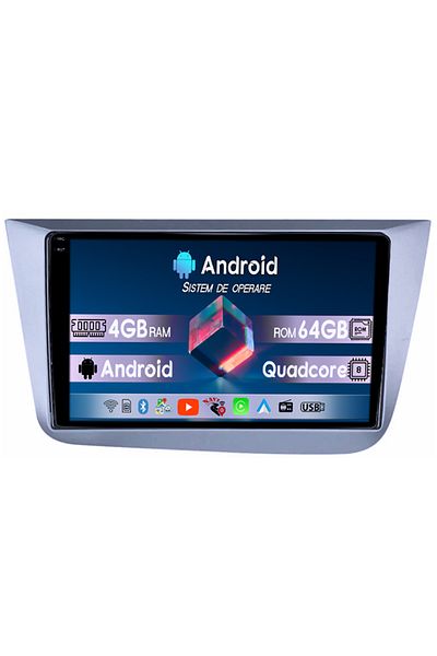 navi-it Dedicated Navigation Seat Leon 2005-2012, 4gb Ram 64gb Rom, Quad Core, Display 9" Qled 1k, DSP