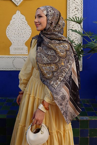 carell Feyza Hakyemez's Choice Ivory Mink Vela Flush Shawl