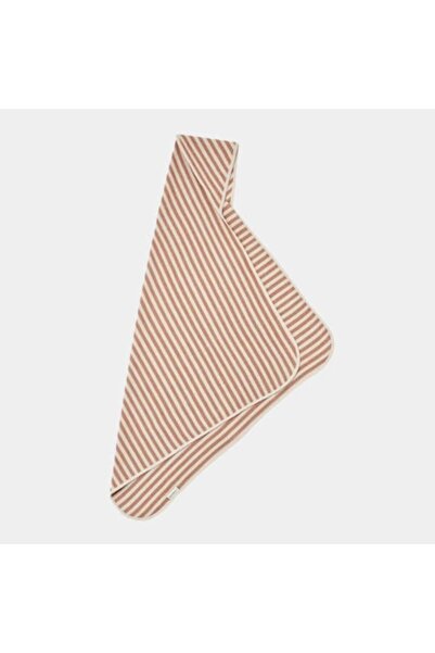 Liewood Prosop cu glugă din bumbac organic, 100 x 100 cm, dungi mentă/alb