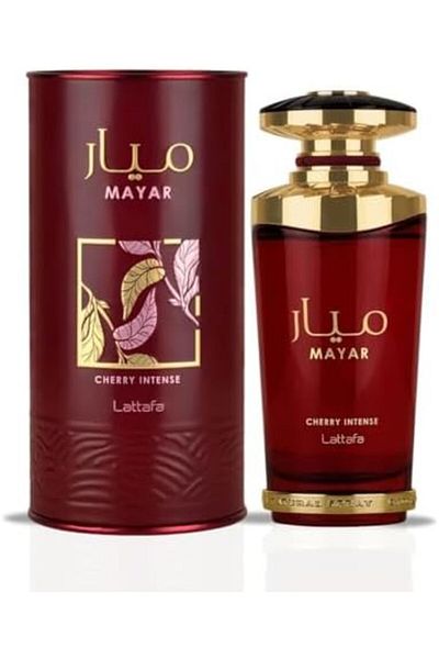 lattafa Mayar Cherry Intense Eau de Parfum Spray for Unisex, 3.4 Ounce