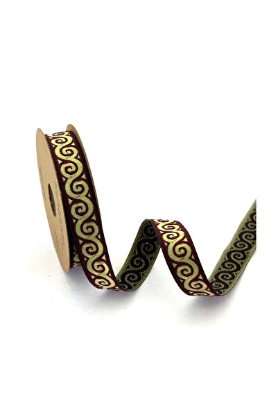 FANTASTIC KURDELE Поліестер тканий стрічка бордового кольору 16 мм X 10 м | Д...