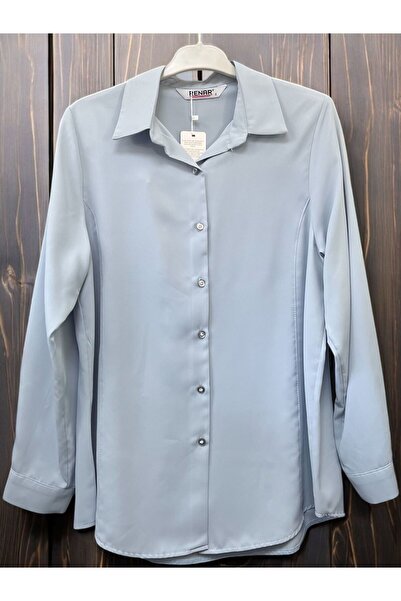 RENAR Светлосиня скромна майчина блуза