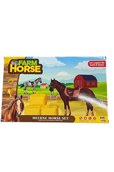 Kayyum Oyuncak Seçtim Aldım Kayyum Deluxe Horse 2410 At Çiftliği Seti 3