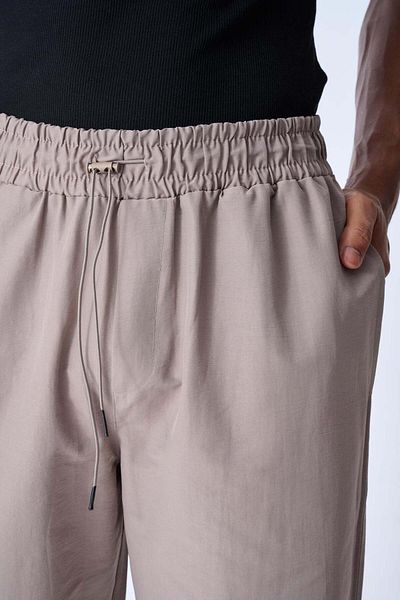 jaceyjace Cargo Pocket Parachute Fabric Jogger Trousers - Mink
