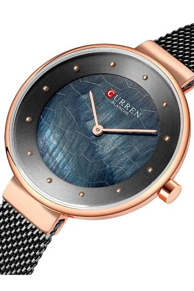 Curren -9032 Original Brand Stainless Steel Band Wrist Watch For Women With Free Box