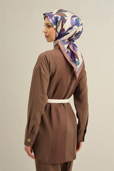 Armine Eșarfă Sura din mătase pură cu model 9312- 81