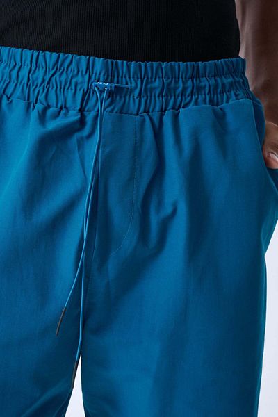 jaceyjace Parachute Fabric Jogger Pants - Petrol Blue