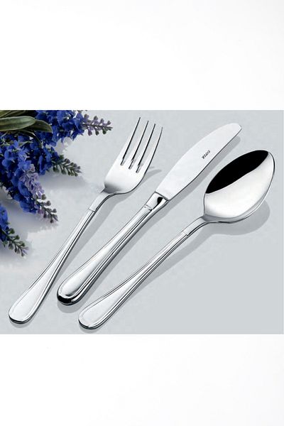 İNTER CELİK Inter Model 90 Piece Spoon-Fork-Knife Set with Leather Bag