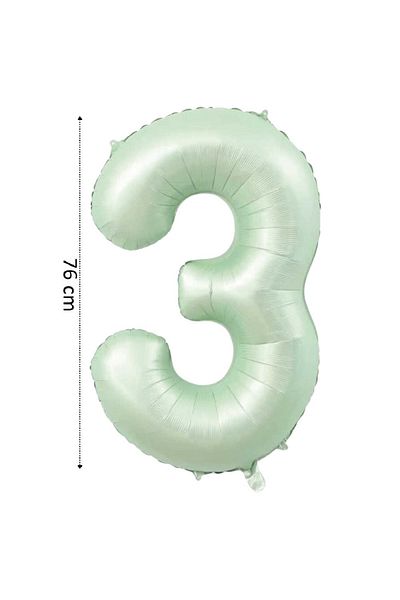 Onay Store Retro Green Helium Balloon 76 cm - My Birthday Portable Date