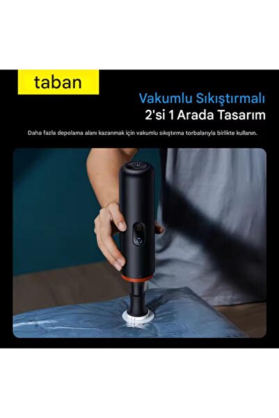 Baseus A5 Kablosuz El Süpürgesi – 16000Pa Güçlü Emiş, 130W Motor, 30Dk Batarya Şarjlı Araç Ev Ofis için
