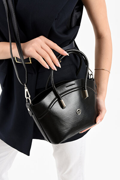 By Hakan TN-201 МІНІ-СУМКА ДЛЯ ЖІНОК НА ПЛЕЧЕ РУЧНА СУМКА СУМКА НА РЕМЕНІ ЧОРНА