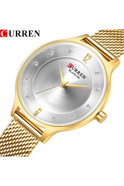 Curren 9036 Beautiful Analog Quartz Wrist Watch for Ladies Gold