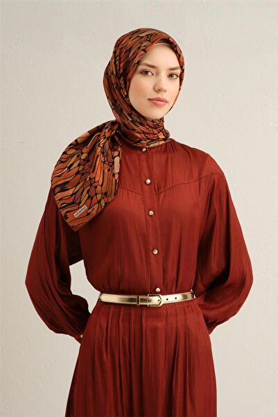 Armine cu imprimeu abstract Eșarfă Pură mătase Twill 9335D 52