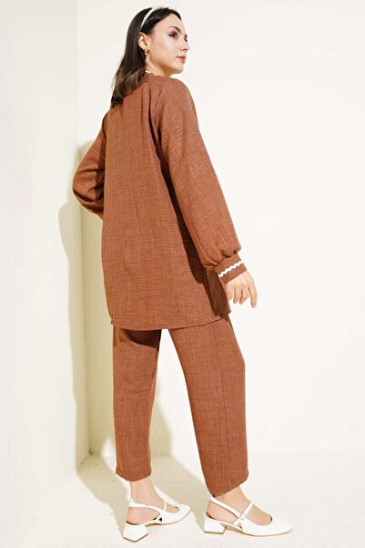 YILMAZBARMAZ Women's Zigzag Detailed Double Suit