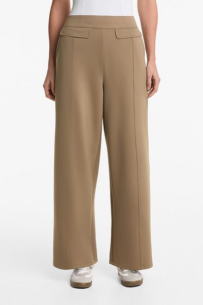 Oysho Neoprene-effect Bootcut Trousers