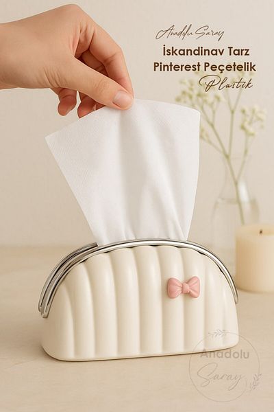 Anadolu Saray Geantă în stil nordic Model Pinterest Suport șervețel Cutie decorativă pentru șervețele de birou