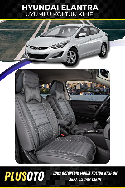 PlusOto مجموعة أغطية مقاعد السيارة المدخنة المتوافقة مع Hyundai Elantra Plus ...