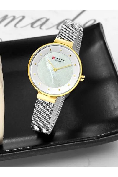 Curren -9032 Original Brand Stainless Steel Band Wrist Watch For Women