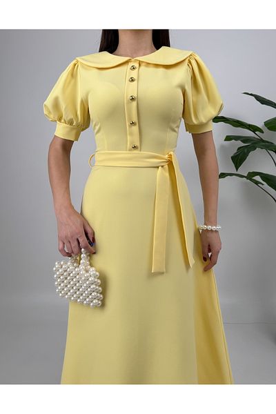 GİZONLY Dress with belt detail