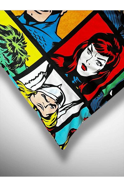 Taç Marvel Printed 100% Cotton Fabric 1 Piece Pillow Case 50X70 cm