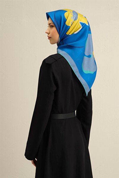 Armine Eșarfă din twill de mătase pură cu model 9317- 84