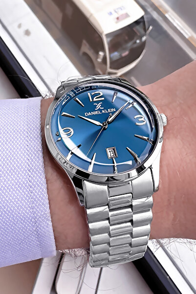 Daniel Klein Erkek Kol Saati 3 Atm Su Geçirmez Gümüş Renk Çelik Kordon Cbk458