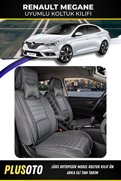 PlusOto مجموعة أغطية مقاعد السيارة المدخنة المتوافقة مع سلسلة Renault Megane ...