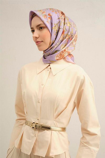 Armine Φουλάρι με σχέδιο από καθαρό μεταξωτό Twill 9347- 50