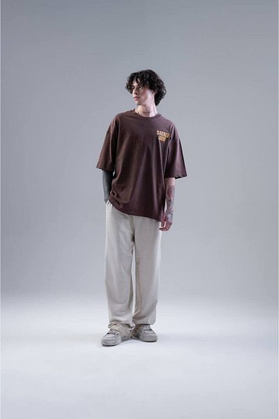 WNLOK - Men's Oversize T-Shirt High Quality, Relaxed Fit, Modern Style |   Blue, Black, Gray, Coffee Color