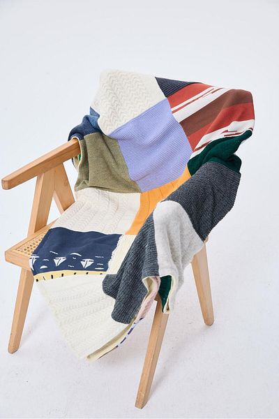 Peraluna Special Design Patch Tv Blanket 114X168 cm - Multi Color