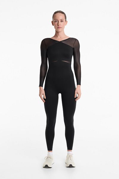 Oysho Perfect-adapt mesh uzun tulum
