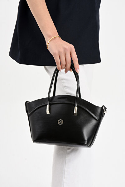 By Hakan TN-201 МІНІ-СУМКА ДЛЯ ЖІНОК НА ПЛЕЧЕ РУЧНА СУМКА СУМКА НА РЕМЕНІ ЧОРНА