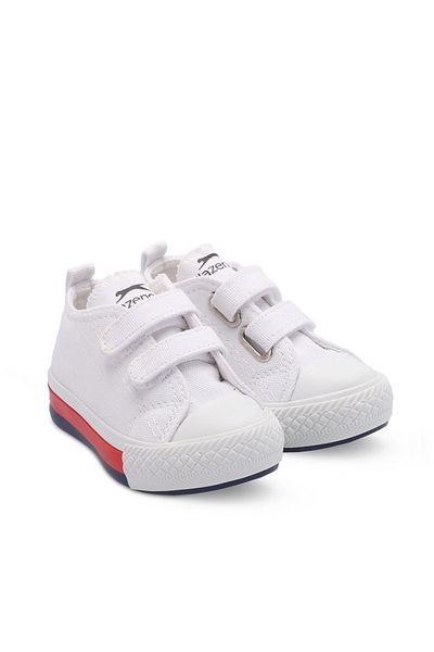 Slazenger Pantofi casual cu bretele unisex pentru copii, albi