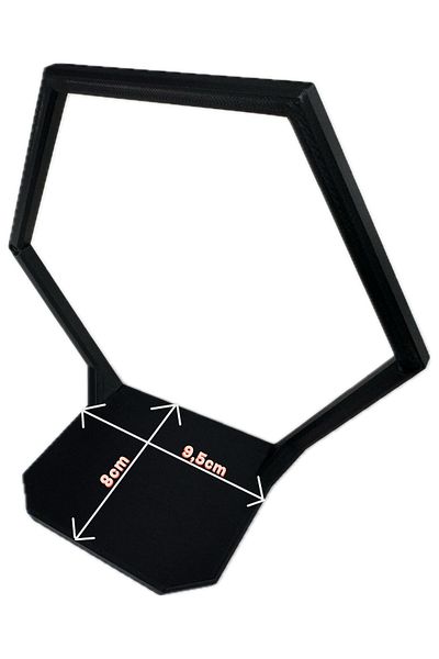 OEM Pluta Perete, PLA, Negru, 17x8x15 cm