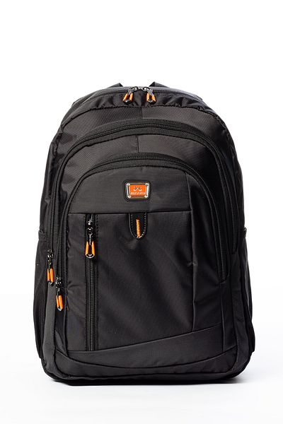 By Hakan My Polo 2135 School Bag Backpack Water Resistant Black-Orange
