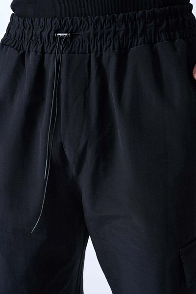 jaceyjace Parachute Fabric Jogger Pants - Black