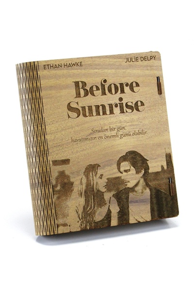 Çikolata Marketi Before Sunrise - Çikolata Kütüphanesi / Kitabı - Ahşap Kitap...