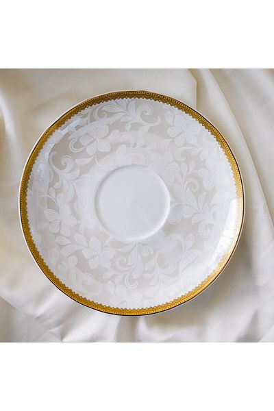 Danube Home Jenna 20-Piece Fine Bone China Dinner Set -Serves 4-Gold