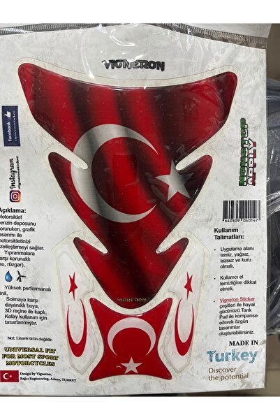 TVR Cg Motorlar Için Motosiklet Tank Pad Depo Üstü Stıcker