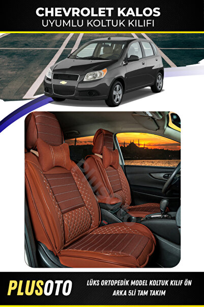 PlusOto مجموعة غطاء مقعد السيارة المتوافقة مع شيفروليه كالوس بلس لوكس سلسلة ا...