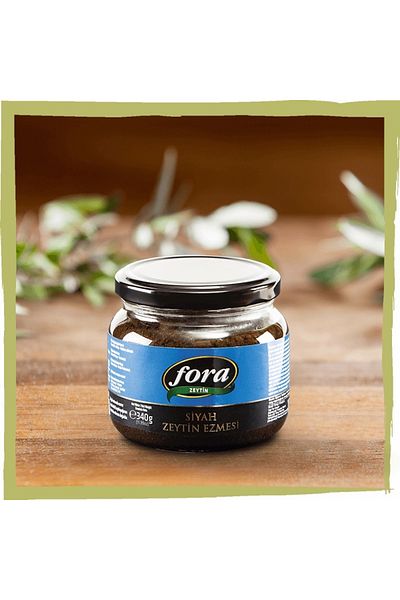 FORA ZEYTİN Fora Zeytin, Black Olive Paste 340 gr