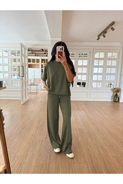 YAKAMEL Ženska Modal majica kratkih rukava Gornji i donji deo