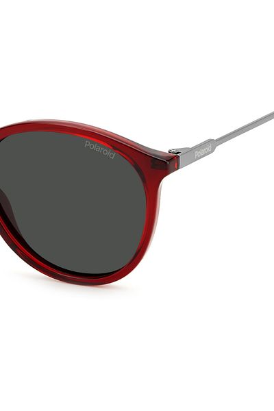 Polaroid Pld 4129/s/x C9a/m9 Women's Sunglasses, Red, Round, 51 Mm