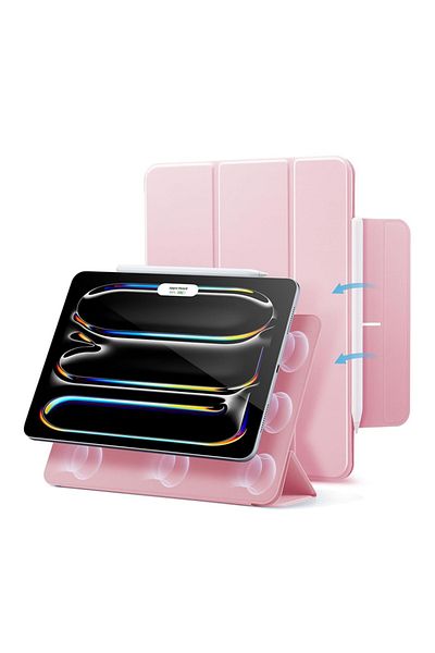 ESR Husă pentru iPad Pro 13 (2024), tip carte, Rebound Magnetic ESR - Roz