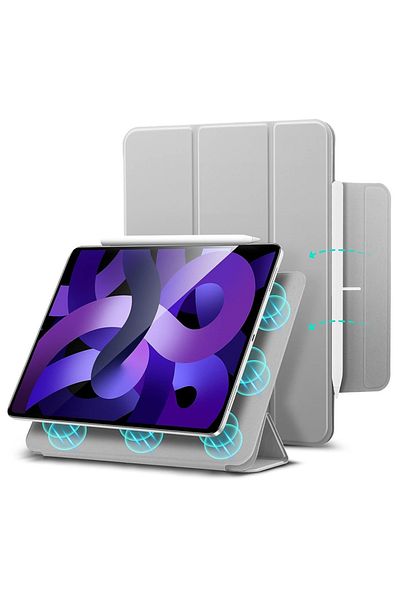 ESR Husă pentru iPad Pro 11 2018 / Air 4 / 5 / 11 (2020/2022/2024), tip carte, cu recul magnetic ESR - gri