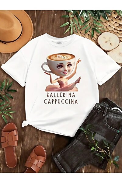 MECH BUTİK Balerina Kappuccina Štampano Unisex majica T-shirt
